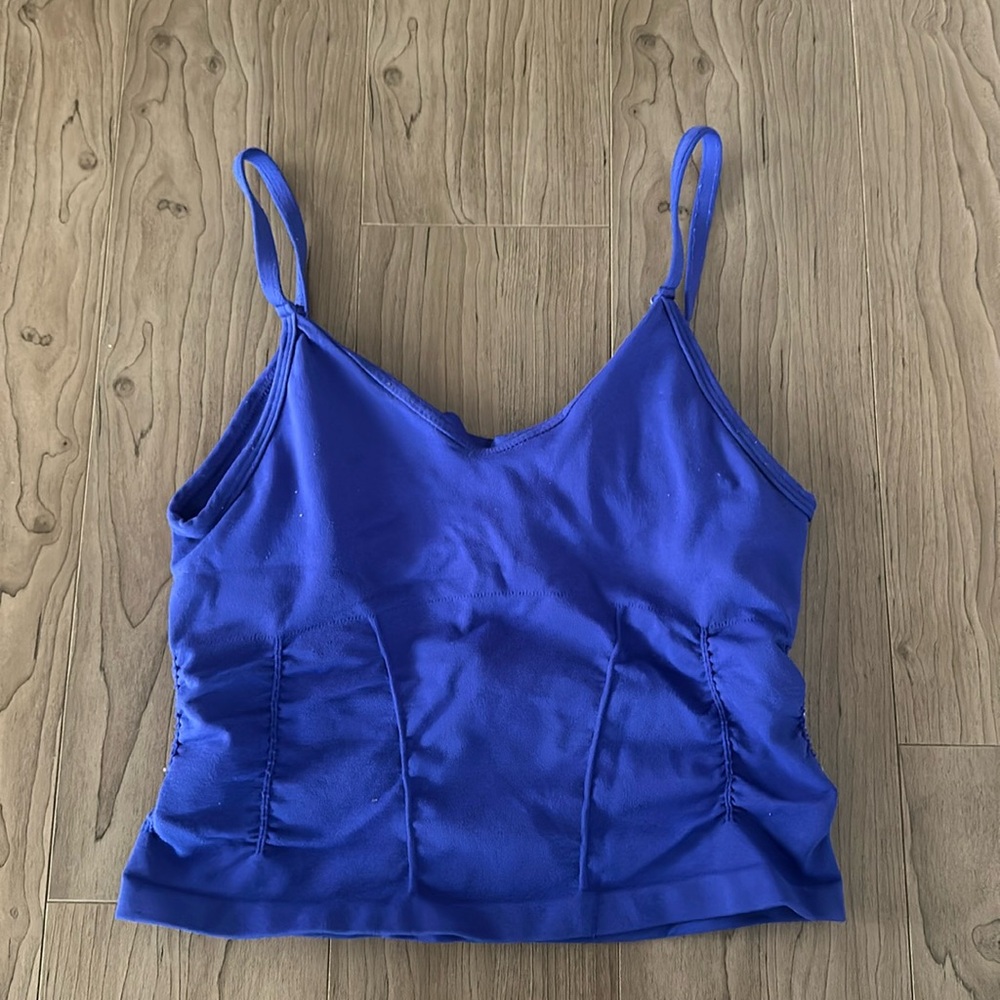 Free People Movement Tank Top Good Karma Ruched